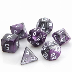 POLY RPG SET - SILVER/PURPLE ALLOY