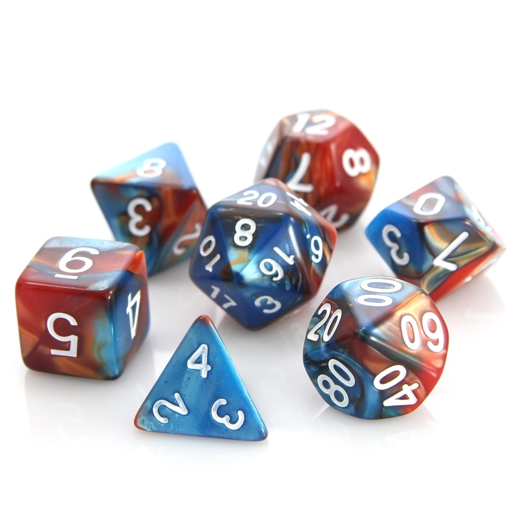 POLY RPG SET - COPPER/TURQUOISE ALLOY