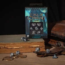 Call of Cthulhu Abyssal & white Dice Set