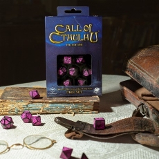 Call of Cthulhu 7th Edition - Black & magenta Dice Set