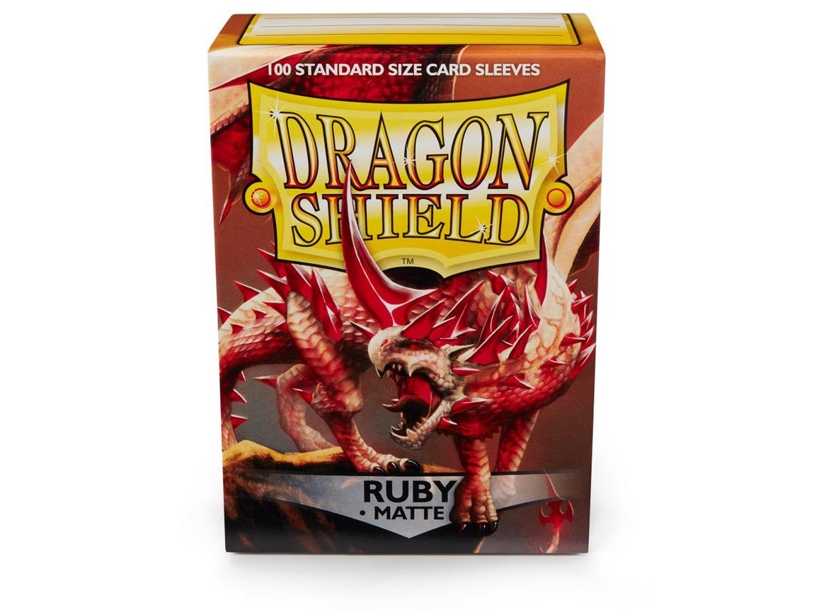 Dragon Shield Night Ruby Matte 100 Standard Size Card Sleeves