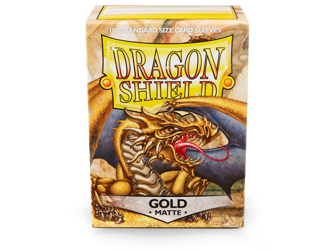 Dragon Shield Night Gold Matte 100 Standard Size Card Sleeves