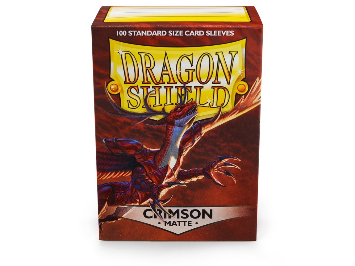 Dragon Shield Crimson Matte 100 Standard Size Card Sleeves