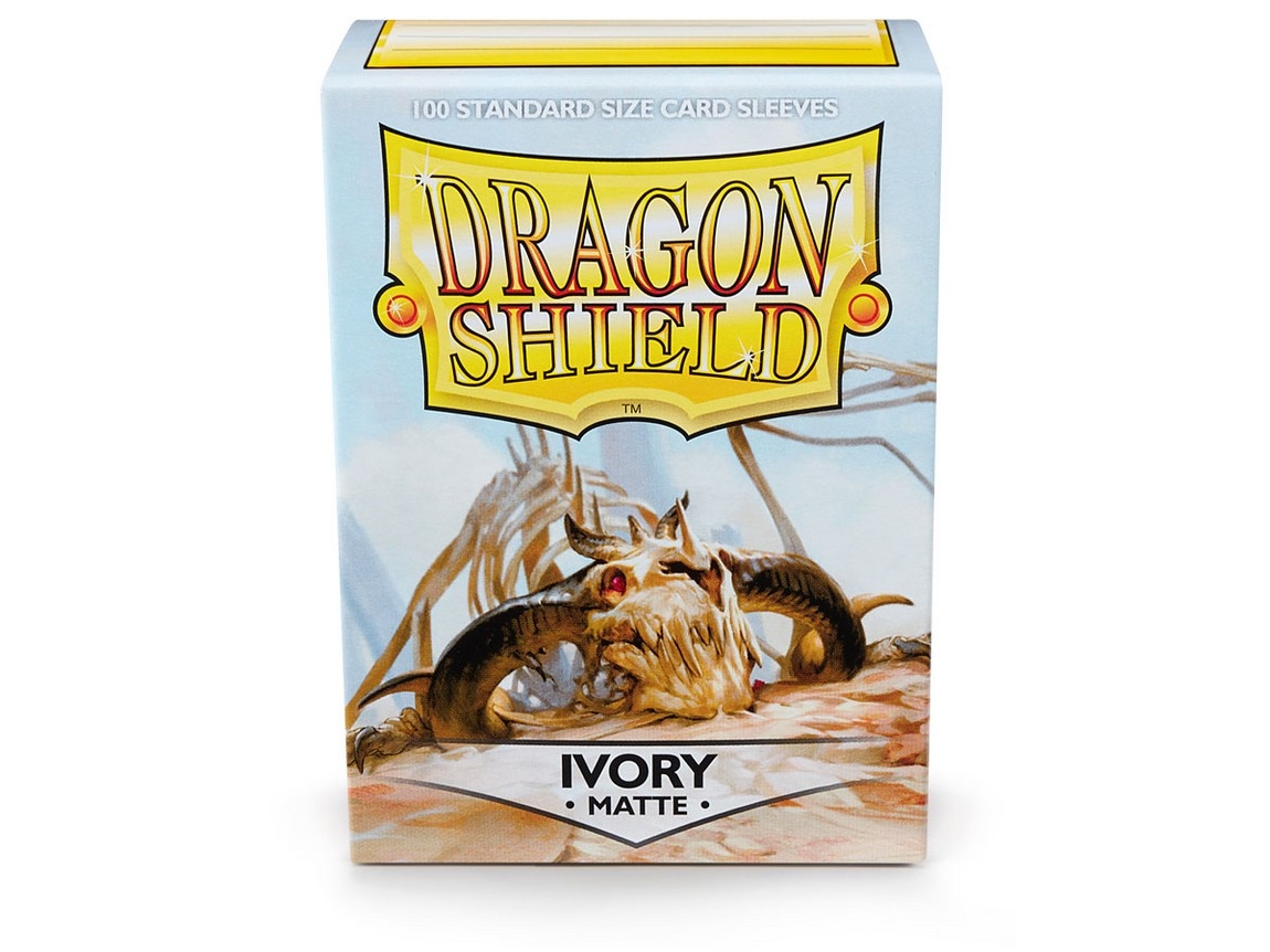 Dragon Shield Ivory Matte 100 Standard Size Card Sleeves