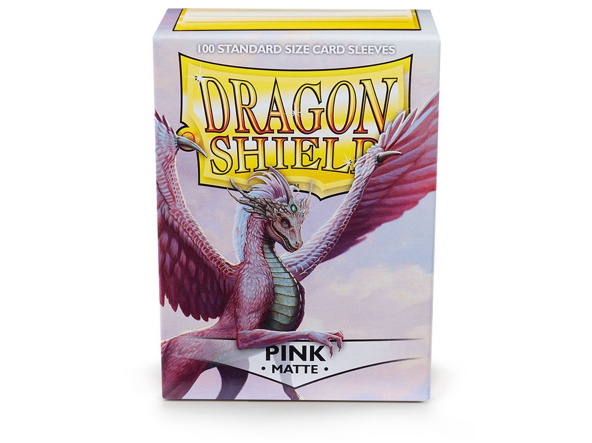 Dragon Shield Pink Matte 100 Standard Size Card Sleeves