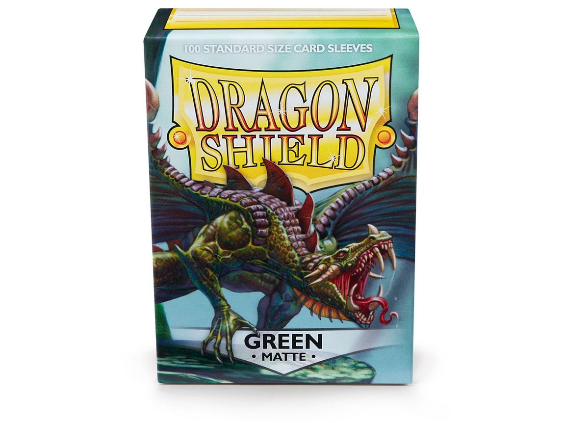 Dragon Shield Green Matte 100 Standard Size Card Sleeves