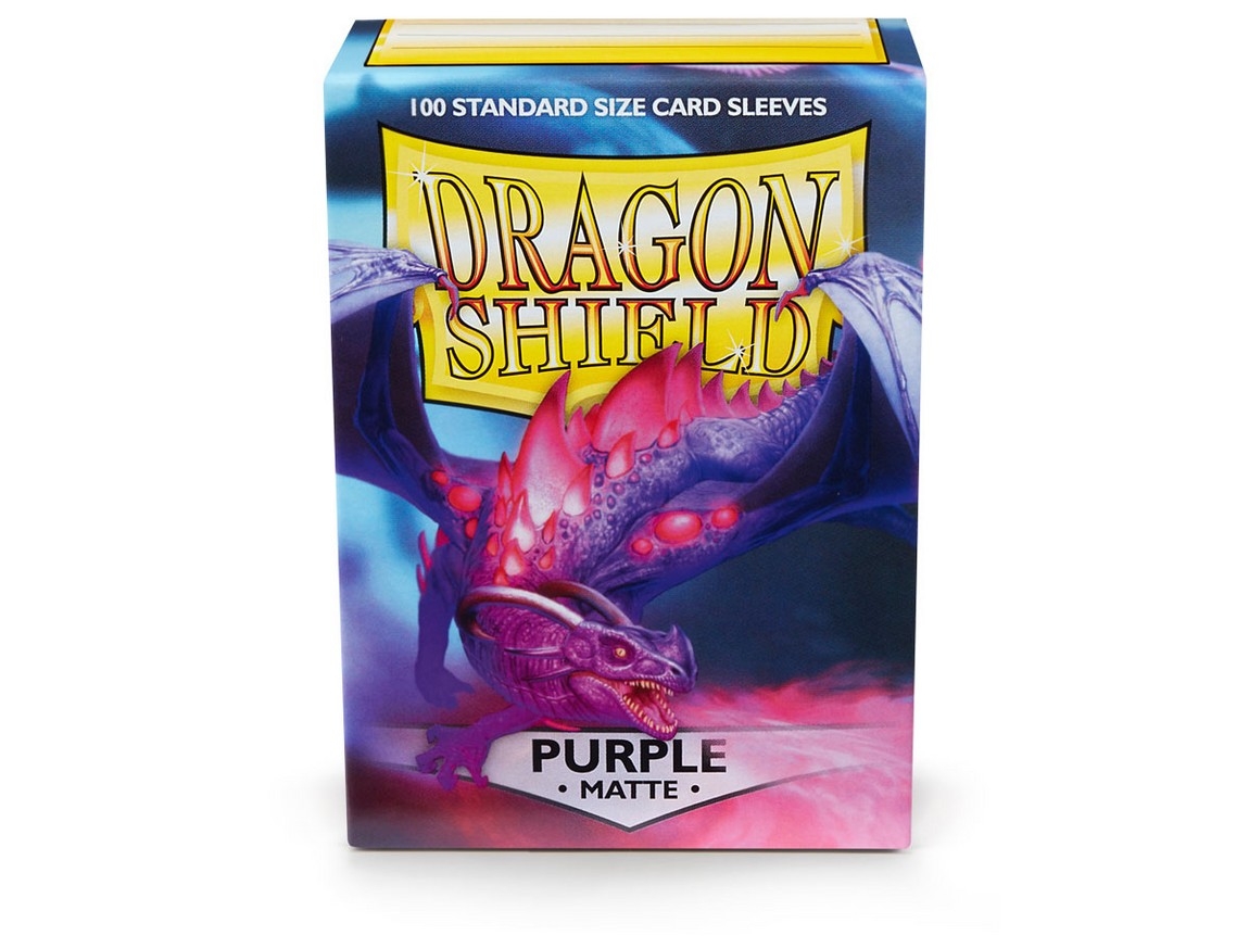 Dragon Shield Purple Matte 100 Standard Size Card Sleeves