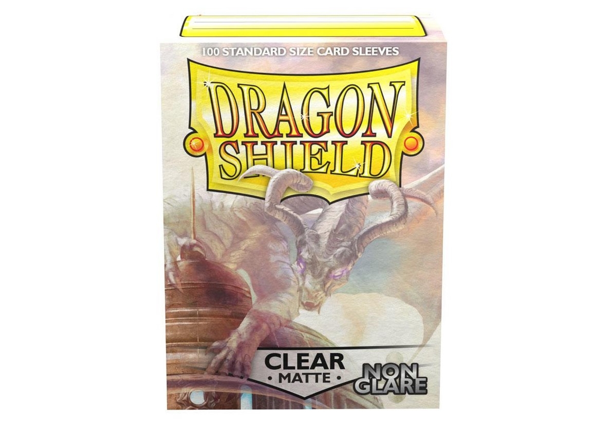 Dragon Shield Clear Matte Non Glare 100 Standard Size Card Sleeves