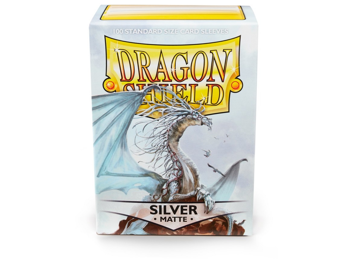 Dragon Shield Silver Matte 100 Standard Size Card Sleeves