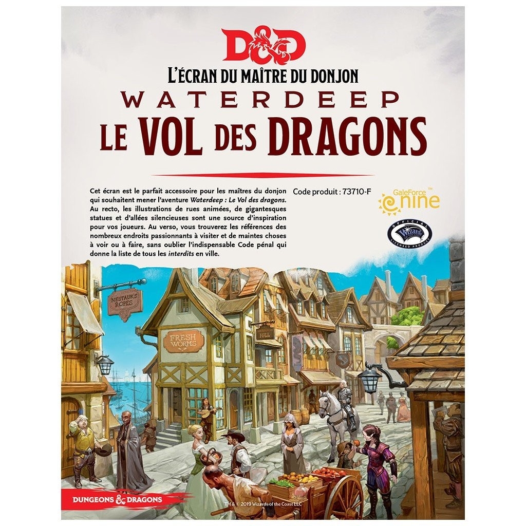 DND 5 Écran du Maître: Waterdeep Le Vol des Dragons