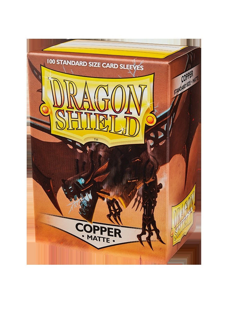 Dragon Shield Copper Matte 100 Standard Size Card Sleeves