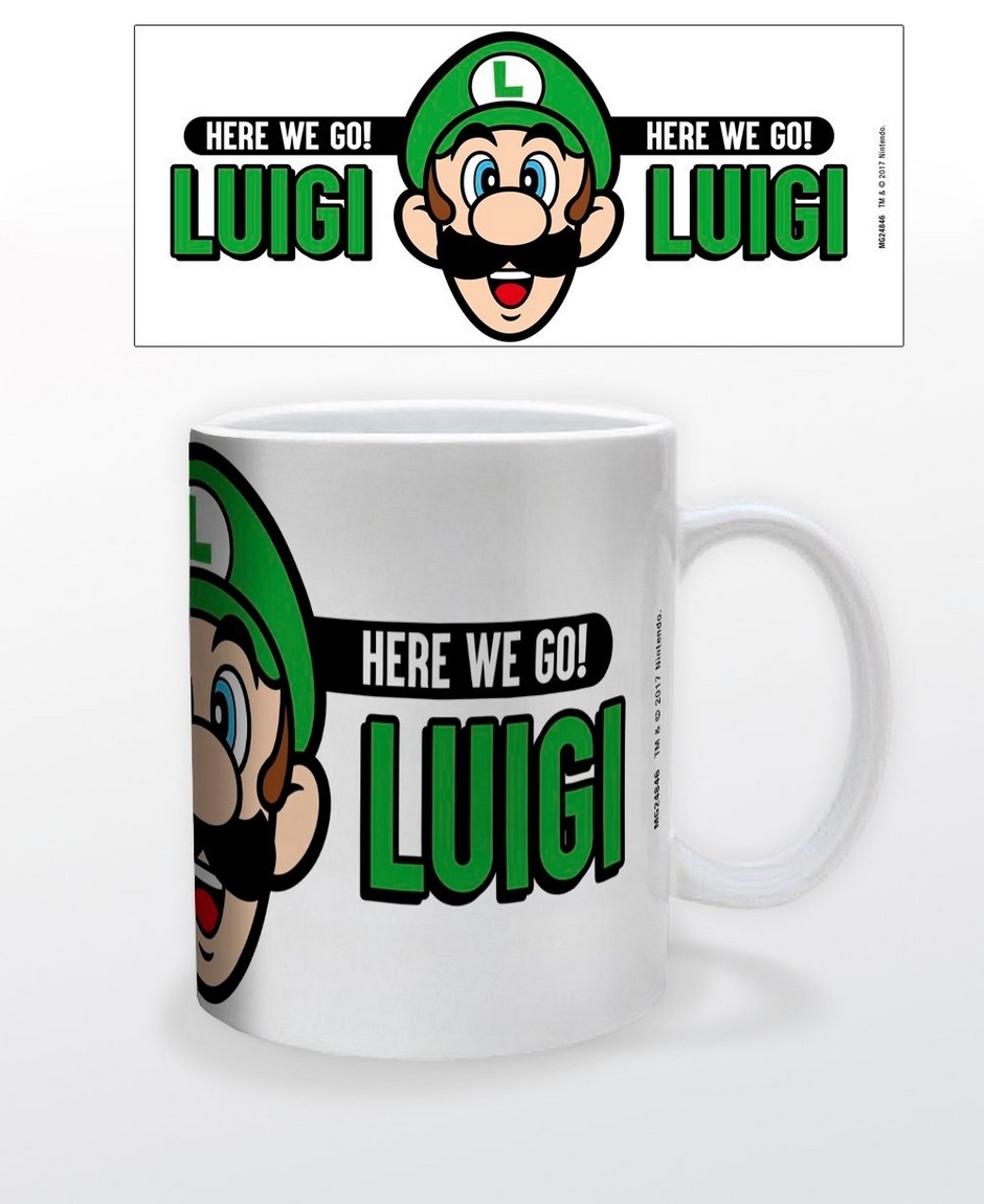 Tasse Super Mario-Here we Go Luigi