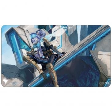 Kamigawa Neon Dynasty Playmat A featuring Kotori, Pilot Prodigy for Magic: The Gathering