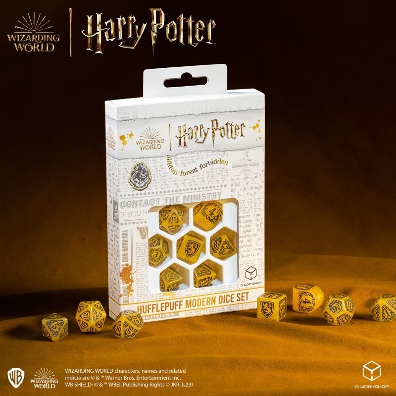 Harry Potter-Jeu de dés modernes Poufsouffle - Jaune