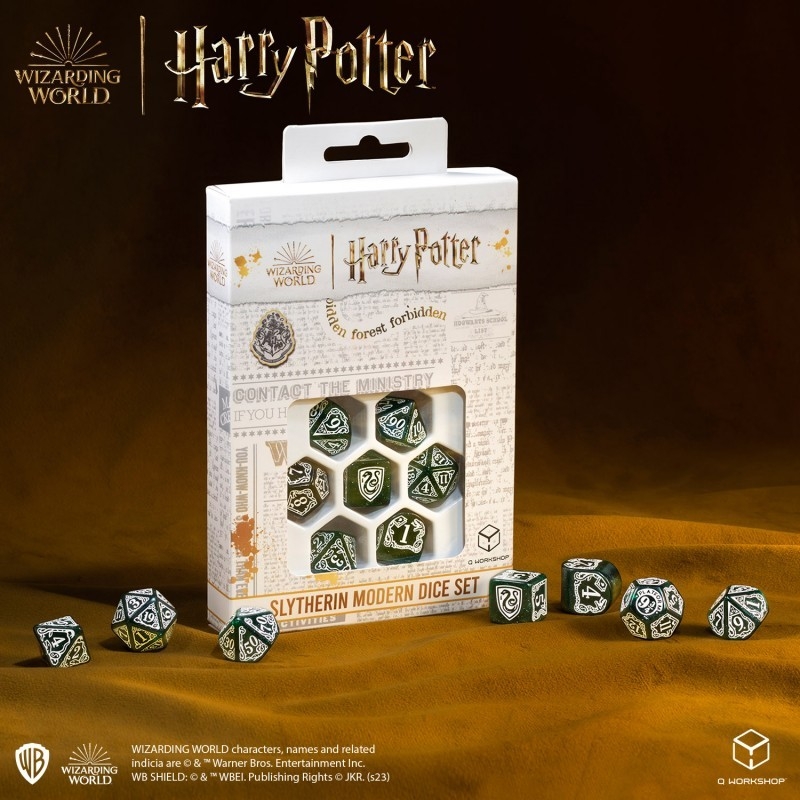 Harry Potter. Jeu de dés modernes Serpentard - Vert