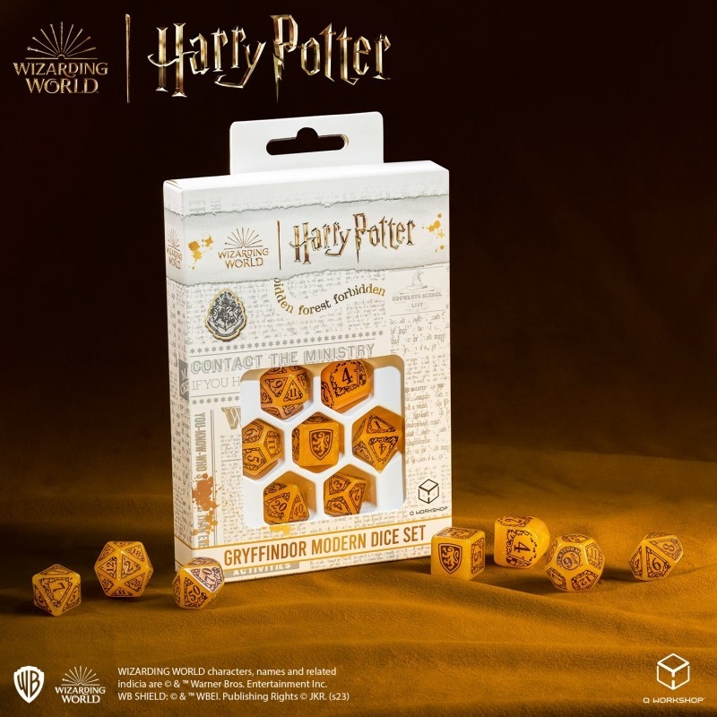 Harry Potter. Jeu de dés modernes Gryffondor - Or