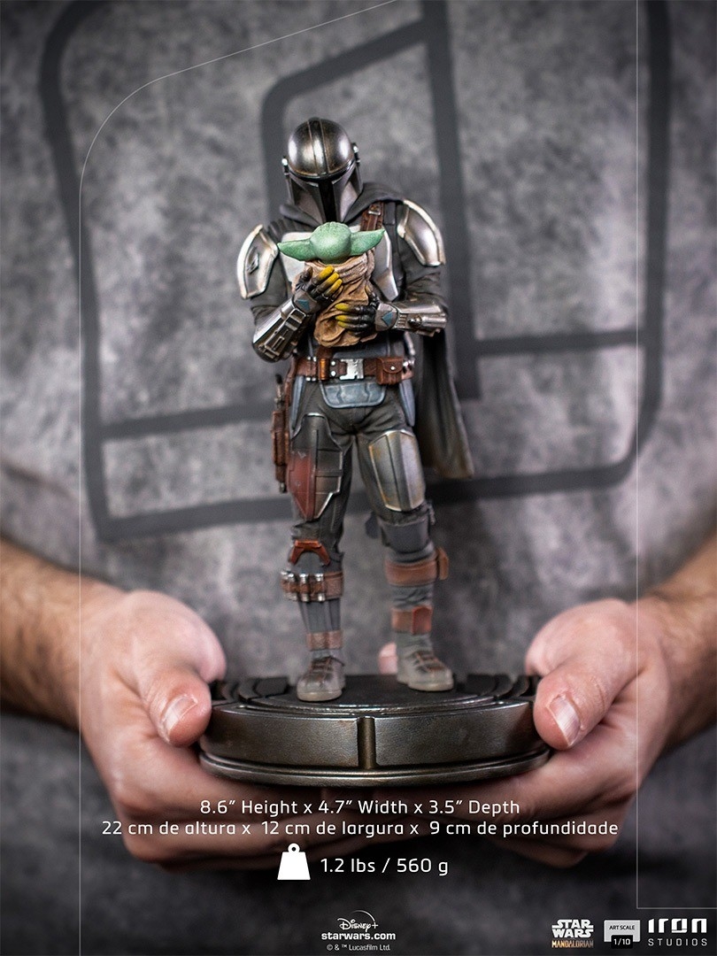 Statue The Mandalorian and Grogu - The Mandalorian Art Scale 1/10 - Iron Studios