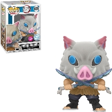 Funko Pop! Animation Demon Slayer-Inosuke Hashibira Flocked Special Edition #870