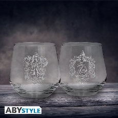 Harry Potter set 2 Verre Gryffindor/Slytherin